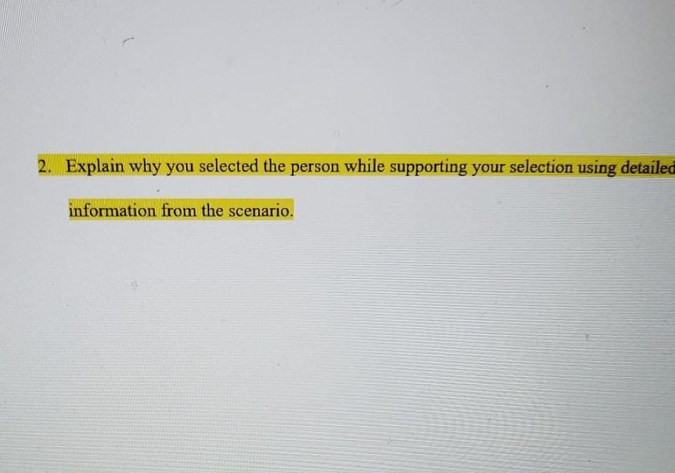 Restaurant Scenario Marie, Darren, and Noah are