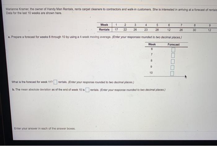 Marianne Kramer, the owner of Handy Man Rentals,