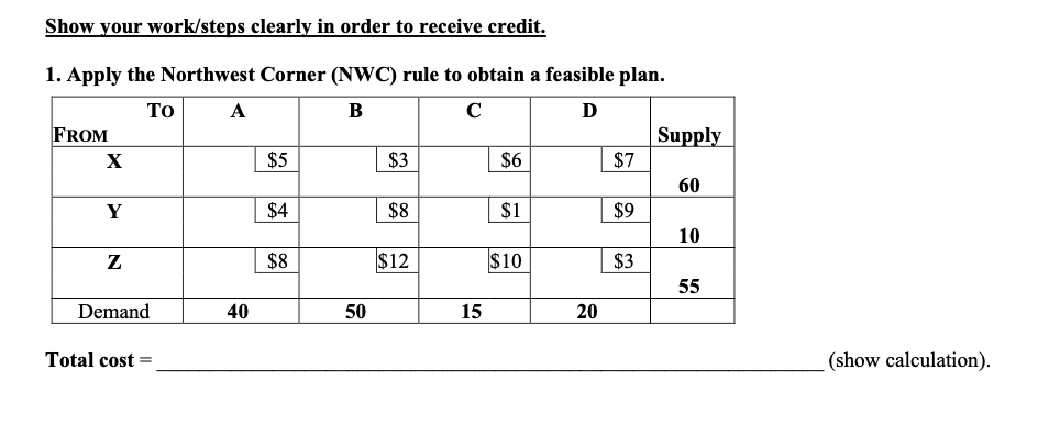 Please help with this quantitative analysis for
