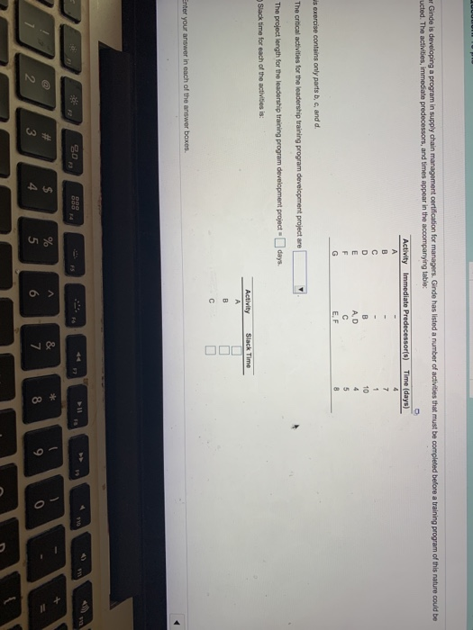 er Ginde is developing a program in supply chain