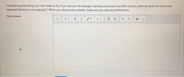 HRM Considering everything you have read so far,