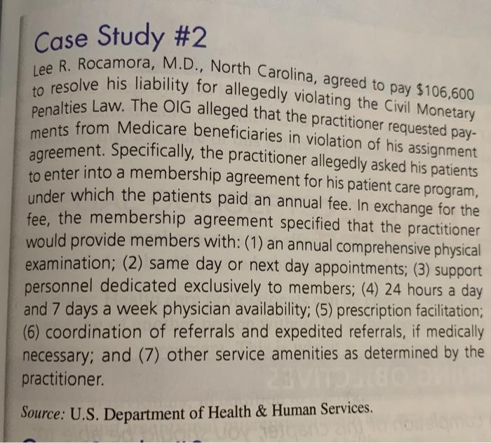 Answer the following question concerning the Case