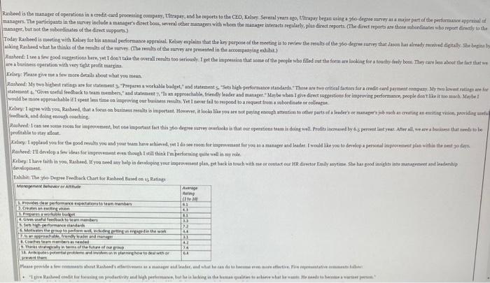 1. should kesley begin the process of demoting