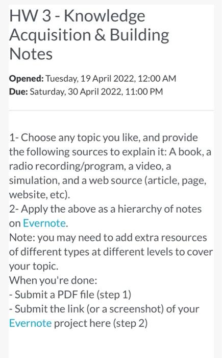 Knowledge Management Systems HW 3 - Knowledge