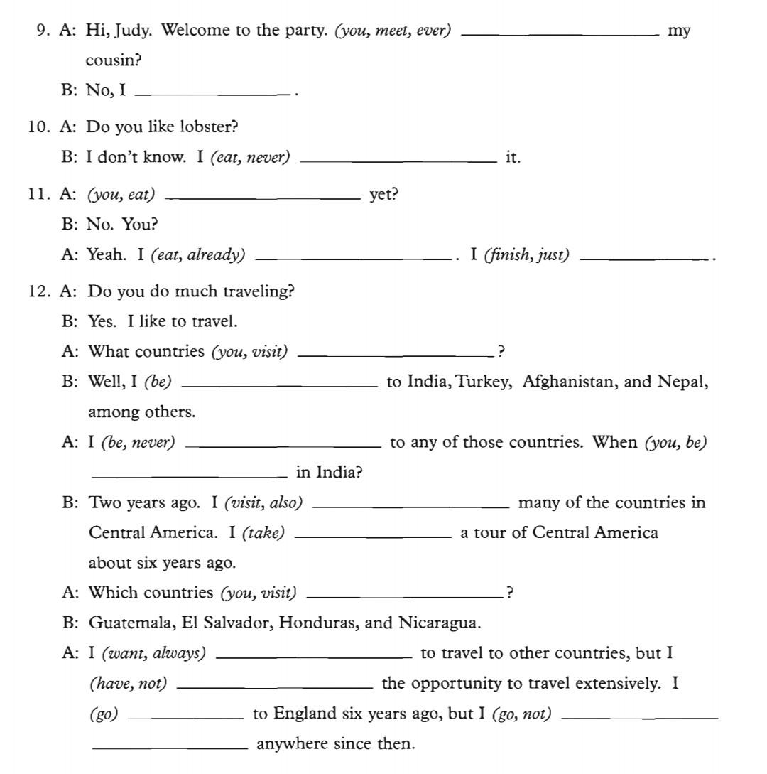 Fast please I will give you like EXERCISE 8.