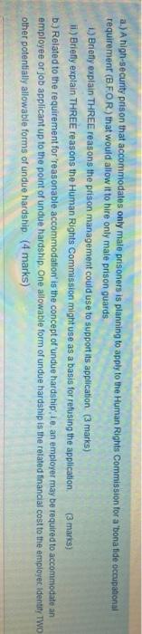 a.) A high-security prison that accommodates only