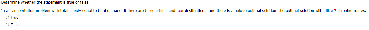Determine whether the statement is true or false.