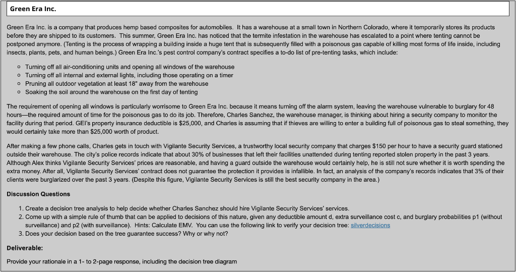 I need help with part 2 specifically Green Era