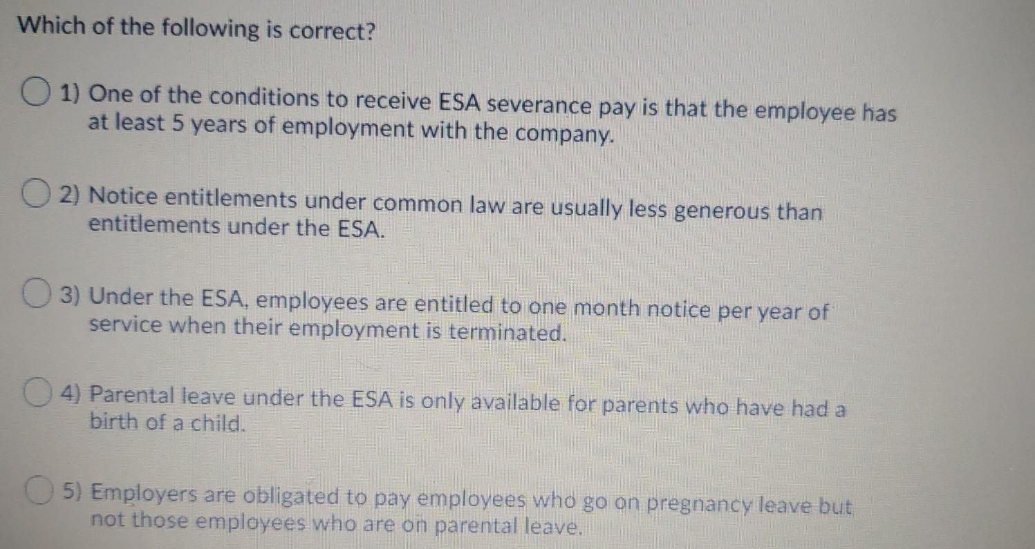 employment law Ontario's 