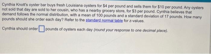 Cynthia Knott's oyster bar buys fresh Louisiana