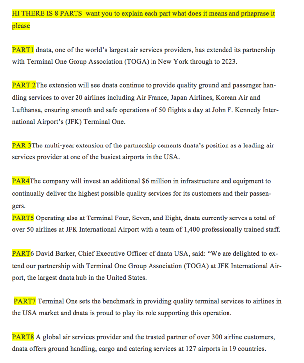 please I want you to explain each part ALONE and