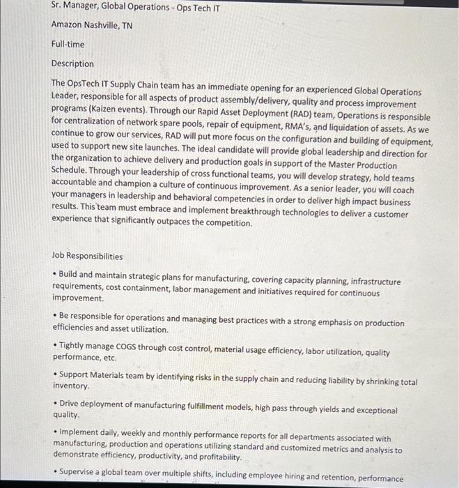 Chapter 1 Assignment Please answer these