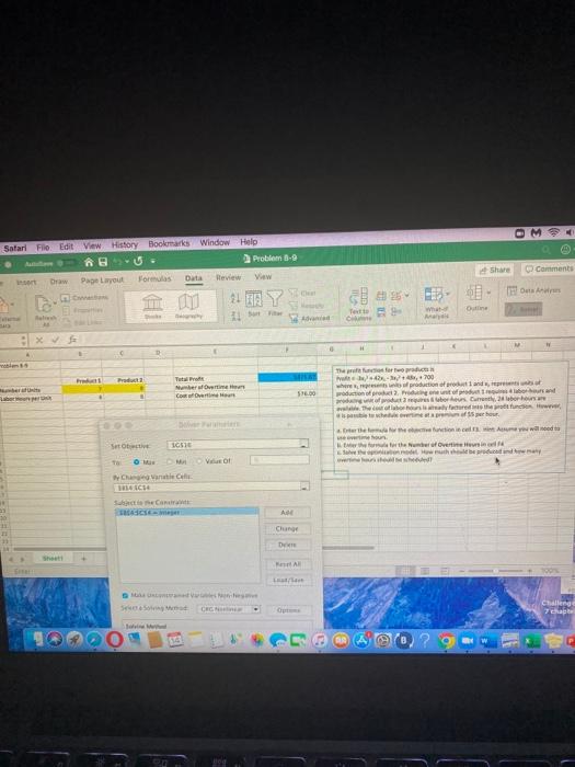 I need help with this problem. OM Safari File