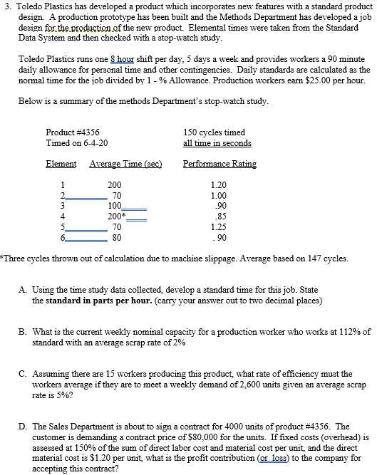 Please show work and explain the answer. 3.
