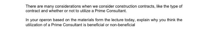 There are many considerations when we consider