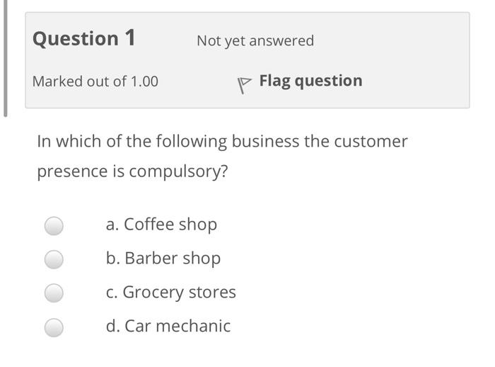 JUST NEED OPTION no need explain NO need for