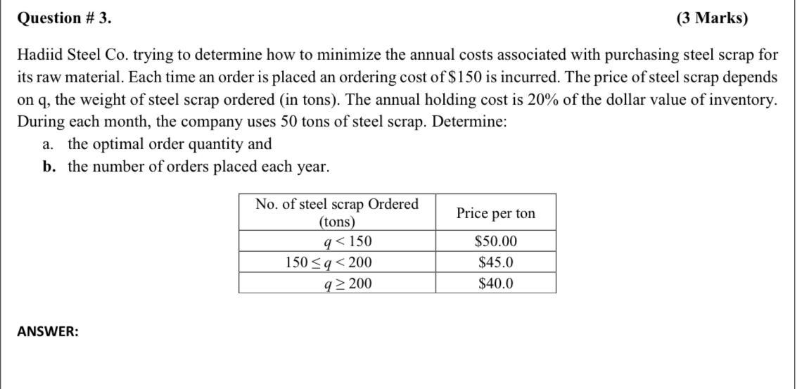 Question #1. (2 Marks) Consider the network shown