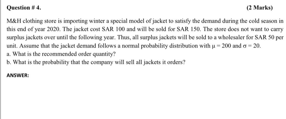 Question #1. (2 Marks) Consider the network shown