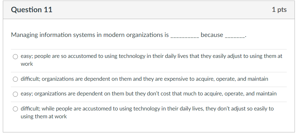 Question 7 1 pts You take orders at a local fast