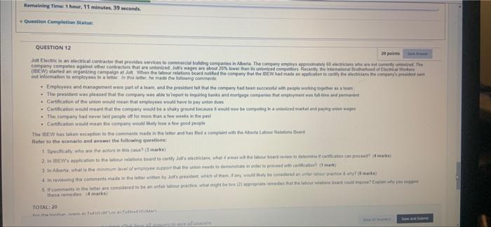 labour relations.. please do asap Remaining Time