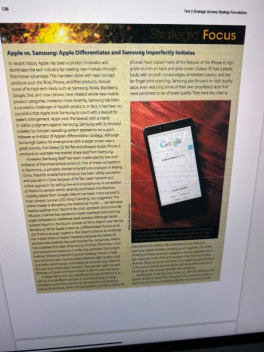 Please read the case "Apple & Samsung: Apple