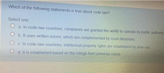 Which of the following statements is true about