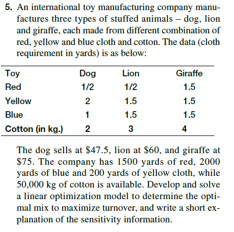 I need it in Excel 5. An international toy