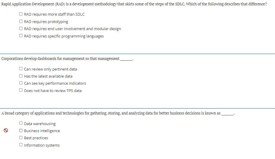 Please Help! Rapid Application Development (RAD)