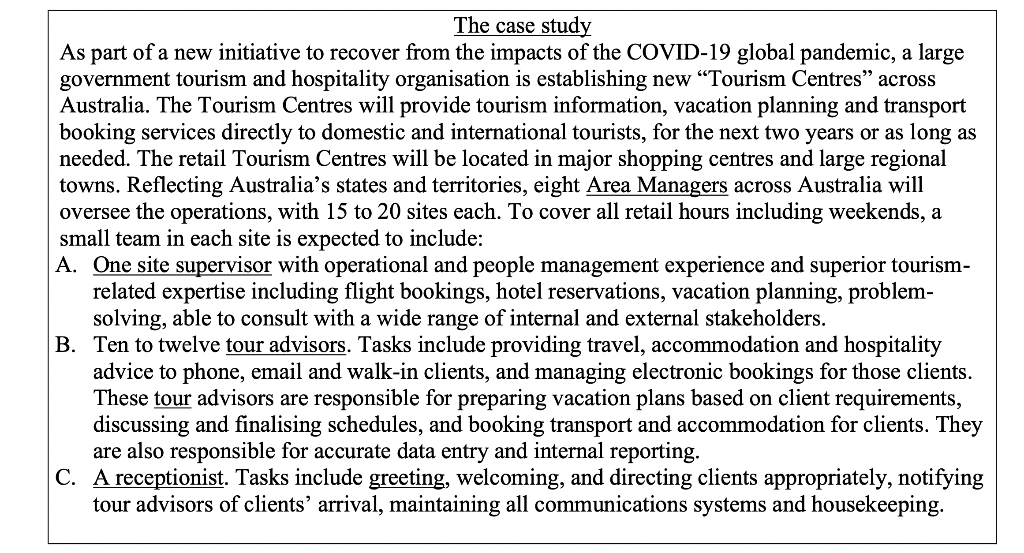 The case study As part of a new initiative to