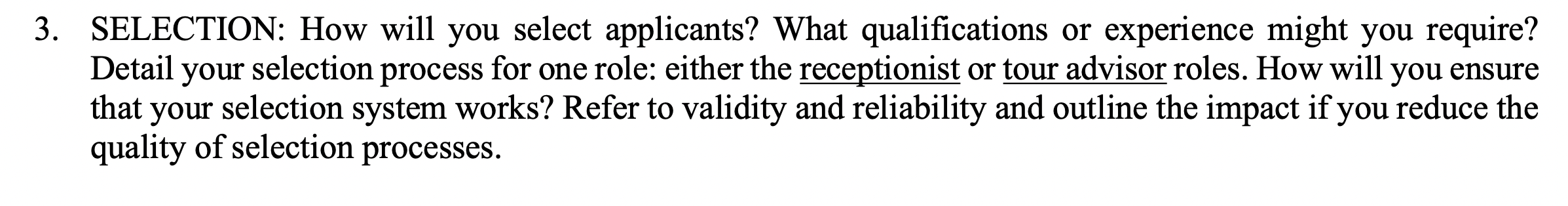 The case study As part of a new initiative to