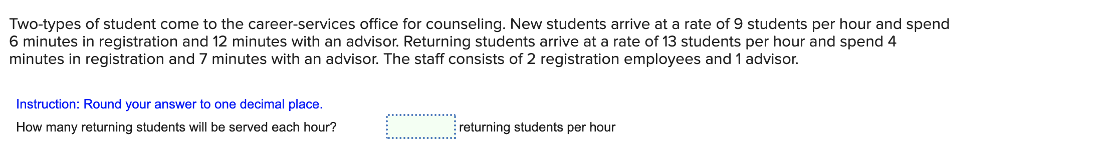 Two-types of student come to the career-services