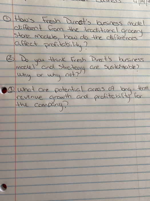 y How's Fresh Dreat's business model clifferent