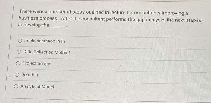 17,18 There were a number of steps outlined in