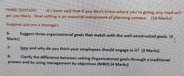 THIRD QUSTION: It's been said that if you don't