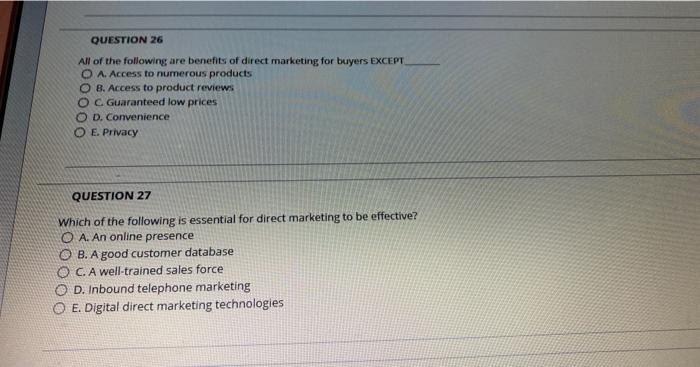 its markting The most common form of trade