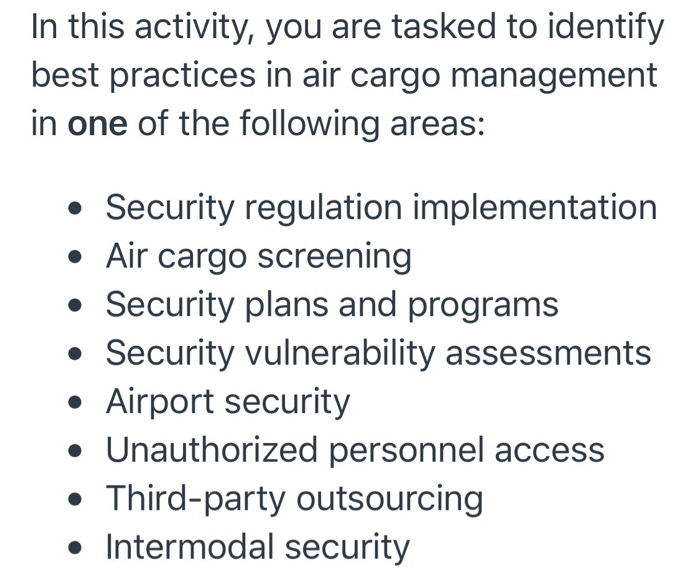 In this activity, you are tasked to identify best