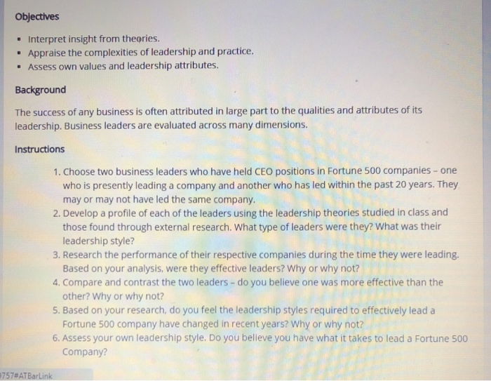 Objectives . Interpret insight from theories.