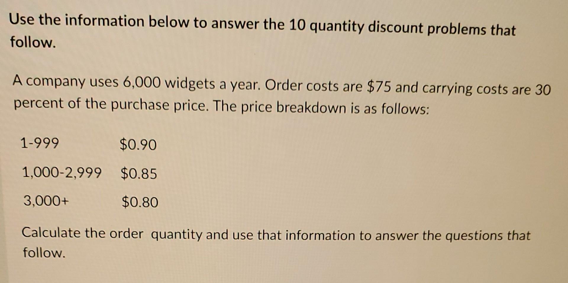 A. B. C. D. E. Use the information below to