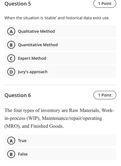 production planning and control Question 5 1