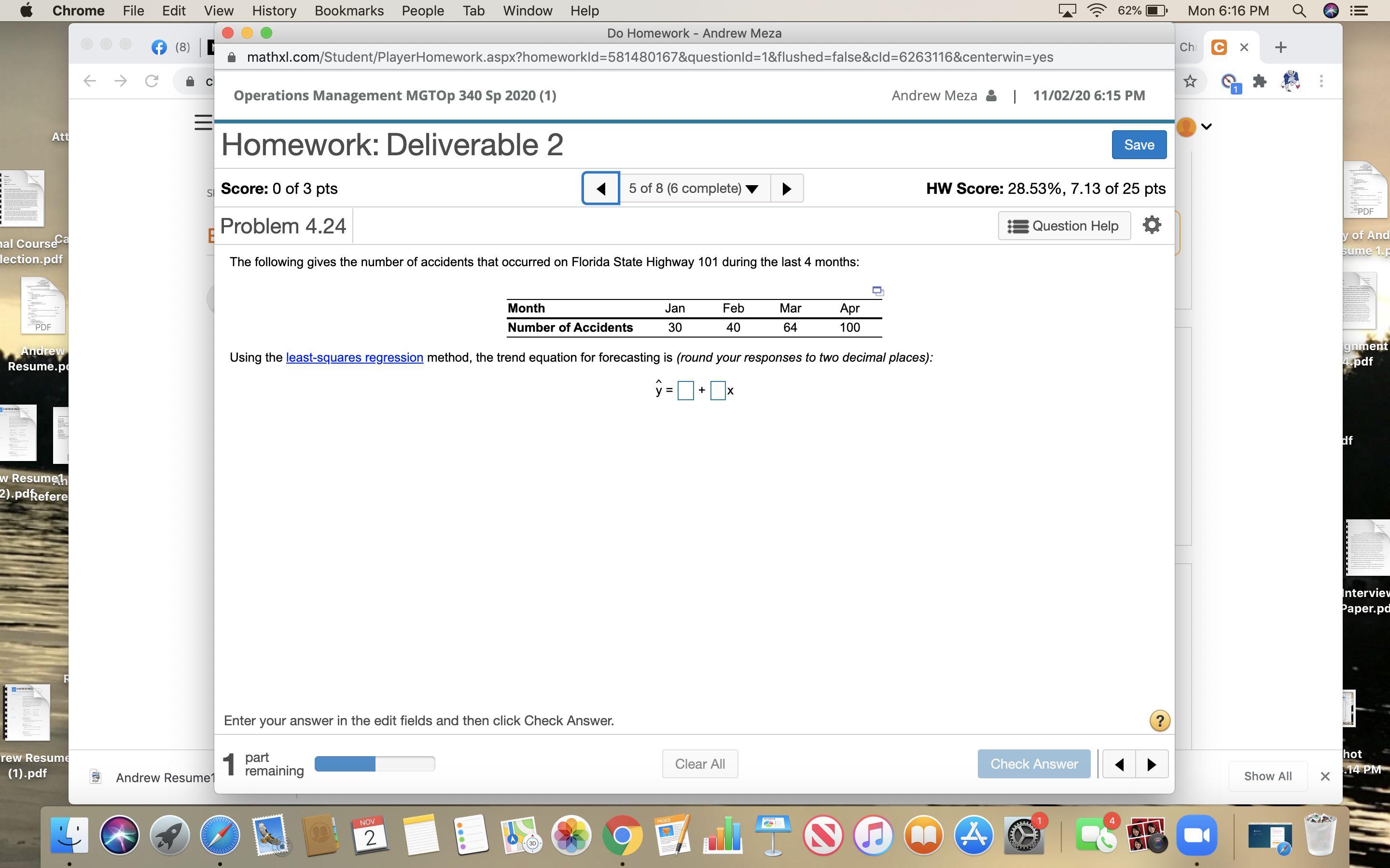 Chrome File Edit View 62% Mon 6:16 PM E History