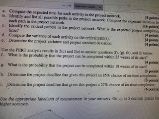 PLEASE ANSWER A-E BUT TYPE OUT ALL WORK NOT HAND