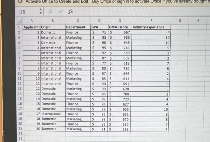 SHOW FULL FUNCTION Question 8) use a pivot table
