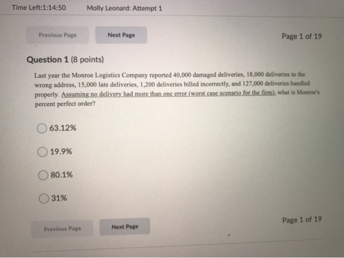 please solve this supply chain question Time