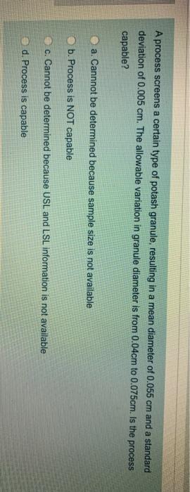 please solve thank you A process screens a