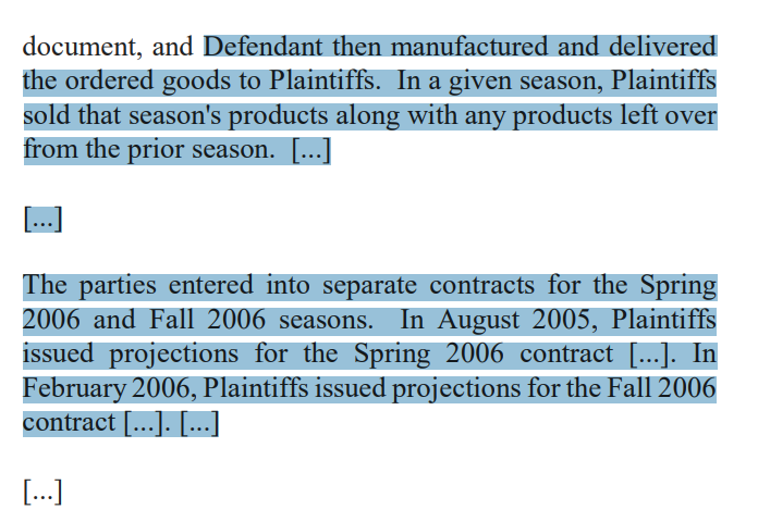 What is meant by "separate contracts" in this