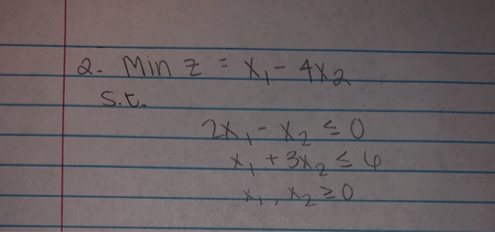 operations research question. please solve by