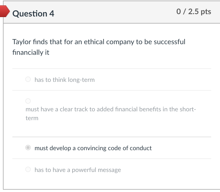 Must develop a convincing code of conduct is