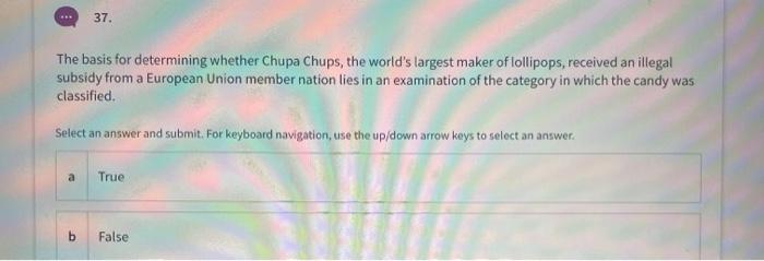 37. The basis for determining whether Chupa