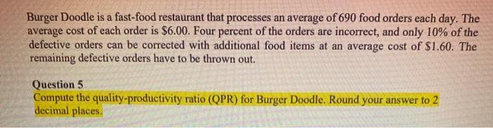 Burger Doodle is a fast-food restaurant that