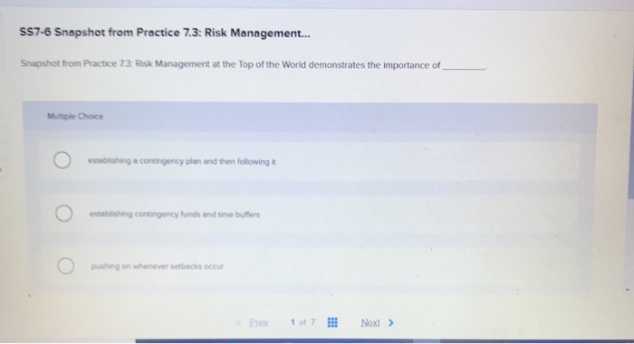SS7-6 Snapshot from Practice 7.3: Risk